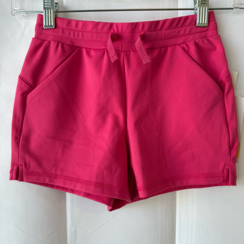 NEW Girls We Wander Shorts Size S Fuchsia Performance Jersey Matte Short